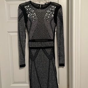 Size small. All black studded jeweled sexy dress.